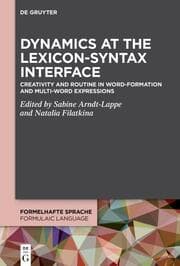 Cover von Dynamics at the Lexicon-Syntax Interface