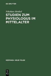Cover von Studien zum Physiologus im Mittelalter