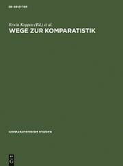 Cover von Wege zur Komparatistik