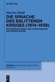 Cover von Die Sprache des erlittenen Krieges (1914-1938)