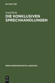 Cover von Die konklusiven Sprechhandlungen