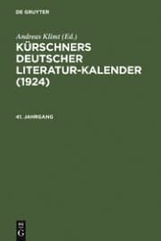 Cover von 1924