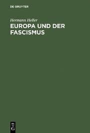 Cover von Europa und der Fascismus