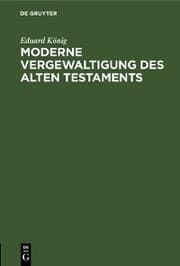 Cover von Moderne Vergewaltigung des Alten Testaments