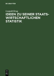 Cover von Ideen zu seiner staatswirtschaftlichen Statistik