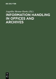 Cover von Information handling in offices and archives