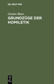 Cover von Grundzüge der Homiletik