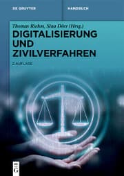 Cover von Digitalisierung und Zivilverfahren