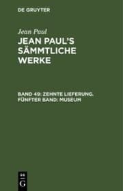 Cover von Zehnte Lieferung. Fünfter Band: Museum