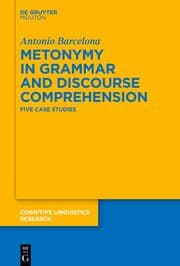 Cover von Metonymy in Grammar and Discourse Comprehension