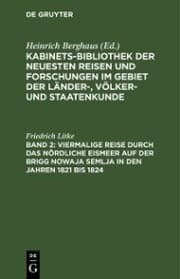 Cover von Viermalige Reise durch das nördliche Eismeer auf der Brigg Nowaja Semlja in den Jahren 1821 bis 1824