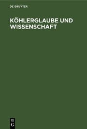 Cover von Köhlerglaube und Wissenschaft