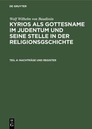 Cover von Nachträge und Register
