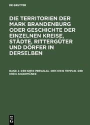 Cover von Der Kreis Prenzlau. Der Kreis Templin. Der Kreis Angermünde