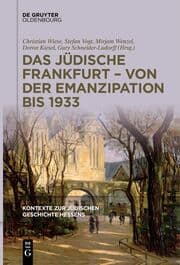 Cover von Das jüdische Frankfurt - von der Emanzipation bis 1933