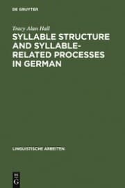 Cover von Syllable Structure and Syllable-Related Processes in German