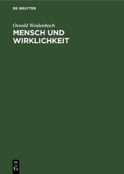 Cover von Mensch und Wirklichkeit