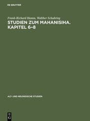 Cover von Studien zum Mahanisiha. Kapitel 6-8