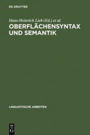 Cover von Oberflächensyntax und Semantik