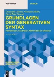 Cover von Grundlagen der generativen Syntax