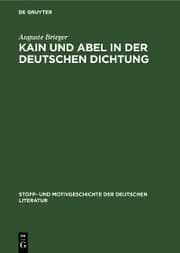 Cover von Kain und Abel in der deutschen Dichtung