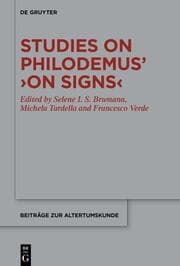 Cover von Studies on Philodemus On Signs