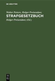 Cover von Strafgesetzbuch