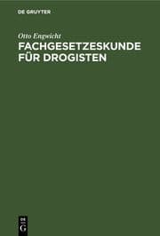 Cover von Fachgesetzeskunde für Drogisten
