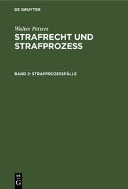 Cover von Strafprozeßfälle