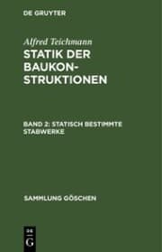 Cover von Statisch bestimmte Stabwerke