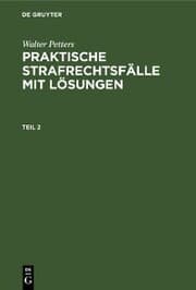 Cover von Walter Petters: Praktische Strafrechtsfälle mit Lösungen. Teil 2