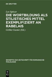 Cover von Die Wortbildung als stilistisches Mittel exemplifiziert an Rabelais