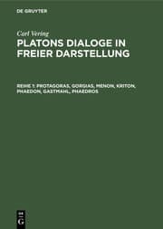 Cover von Protagoras, Gorgias, Menon, Kriton, Phaedon, Gastmahl, Phaedros