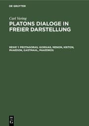 Cover von Protagoras, Gorgias, Menon, Kriton, Phaedon, Gastmahl, Phaedros
