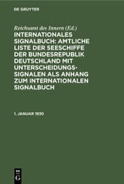 Cover von 1. Januar 1930