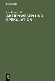 Cover von Aktienwesen und Spekulation