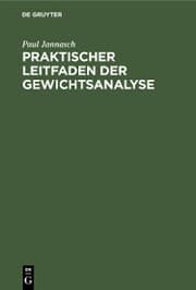 Cover von Praktischer Leitfaden der Gewichtsanalyse