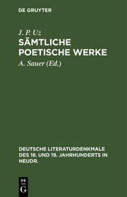 Cover von Sämtliche poetische Werke