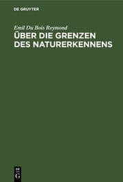Cover von Über die Grenzen des Naturerkennens