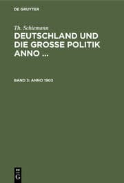 Cover von Anno 1903