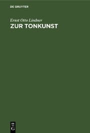 Cover von Zur Tonkunst