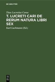 Cover von T. Lucreti Cari De rerum natura libri sex
