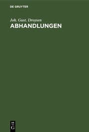 Cover von Abhandlungen