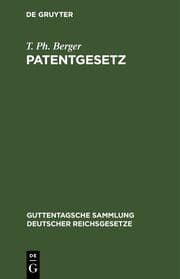 Cover von Patentgesetz