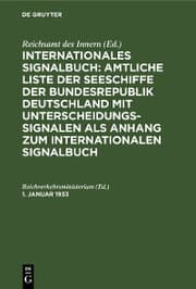 Cover von 1. Januar 1933
