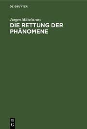 Cover von Die Rettung der Phänomene