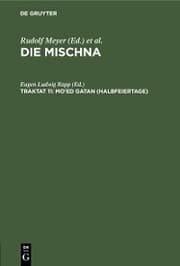 Cover von Mo'ed gatan (Halbfeiertage)