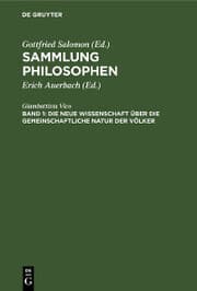 Cover von Die neue Wissenschaft über die gemeinschaftliche Natur der Völker