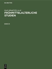 Cover von Frühmittelalterliche Studien. Band 34