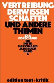 Cover von Vertreibung der Wissenschaften und andere Themen